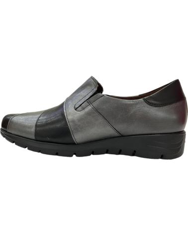 Chaussures pour Femme PITILLOS 2701 ZAPATOS DE MUJER NEGRO Y PLOMO PIEL NEGRO Y PLOMO