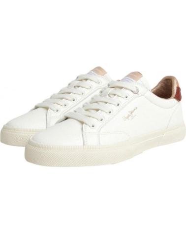 Sapatilhas de Mulher PEPE JEANS PLS31537-800 KENTON CLASS W WHITE