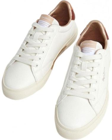Sapatilhas de Mulher PEPE JEANS PLS31537-800 KENTON CLASS W WHITE
