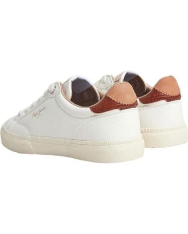 Sapatilhas de Mulher PEPE JEANS PLS31537-800 KENTON CLASS W WHITE