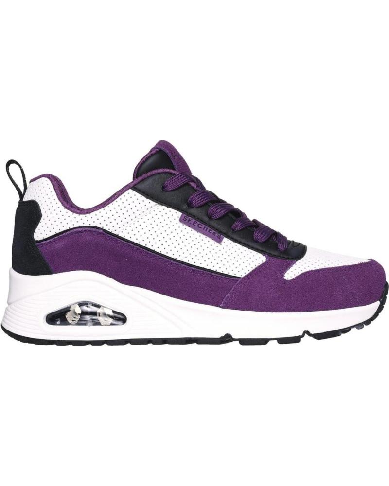 Sportschuhe für Damen SKECHERS 177105S UNO TWO MUCH FUN -BLANCO LILA