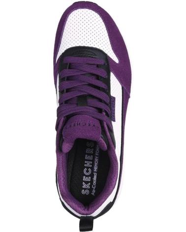 Sportschuhe für Damen SKECHERS 177105S UNO TWO MUCH FUN -BLANCO LILA