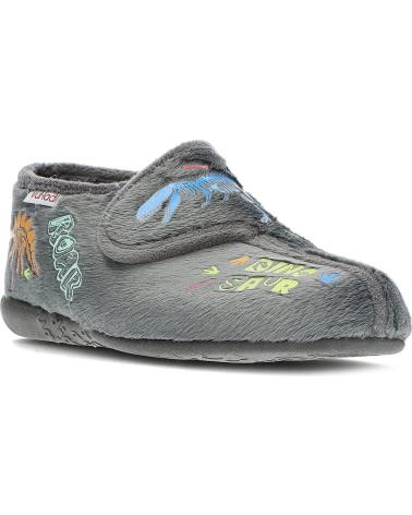Hausschuhe für Mädchen und Junge VUL-LADI PANTUFLAS VULLADI 4241 DINO GRIS