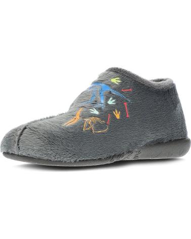 Hausschuhe für Mädchen und Junge VUL-LADI PANTUFLAS VULLADI 4241 DINO GRIS