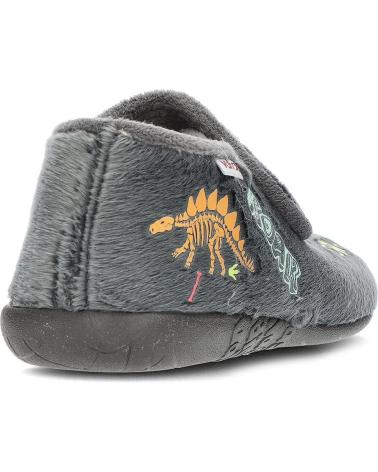 Hausschuhe für Mädchen und Junge VUL-LADI PANTUFLAS VULLADI 4241 DINO GRIS