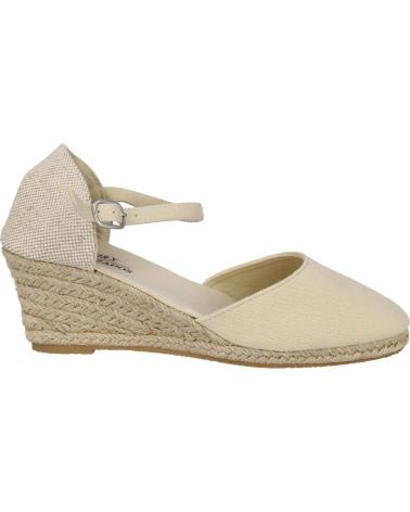 Woman Sandals L&R SHOES LR SHOES Q-8 ALPARGATAS YUTE MUJER BEIG