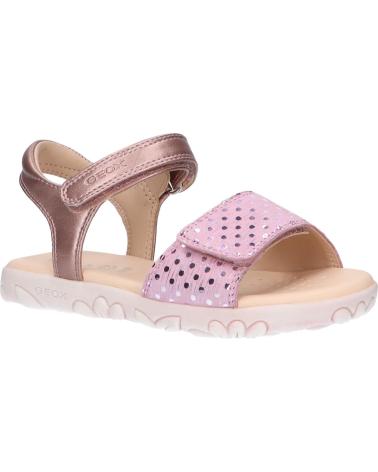 Sandalias de Niña GEOX J028ZA 007NF J HAITI C8056 ANTIQUE ROSE