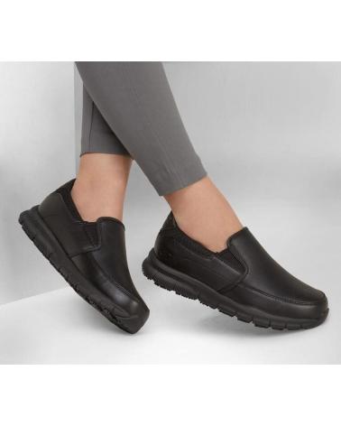 Sapatos de Mulher SKECHERS 77236EC WORK RELAXED FIT NAMPA - ANNOD SR MOCASIN BBK
