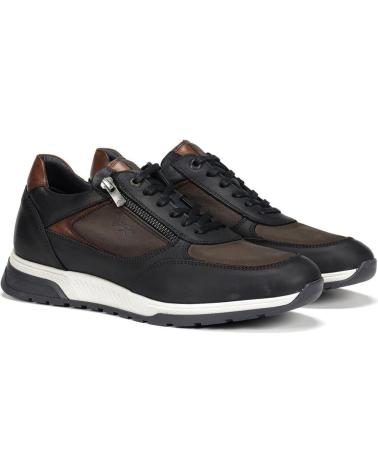 Man Trainers FLUCHOS F1603 ZAPATILLAS CASUAL DE HOMBRE AZUL MARINO NOBUK AZUL MARINO