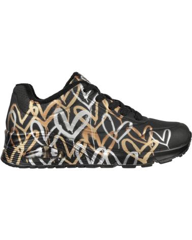 Sportschuhe für Damen SKECHERS UNO AIR METALLIC LOV NEGRO