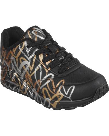 Sportschuhe für Damen SKECHERS UNO AIR METALLIC LOV NEGRO