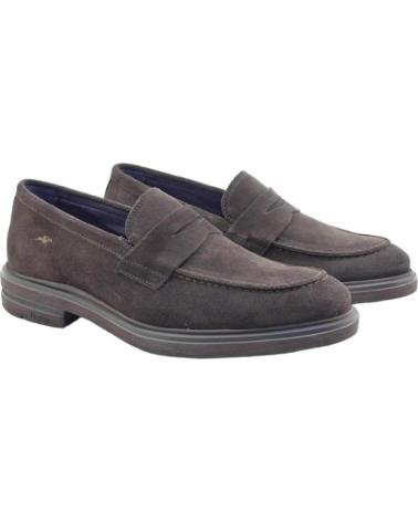 Schuhe für Herren FLUCHOS BELGAS F0633 DERBIES PIEL AFELPADO CAFE