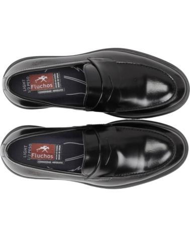 FLUCHOS MOCASINES HOMBRE MODELO BELGAS F0633 COLOR  NEGRO