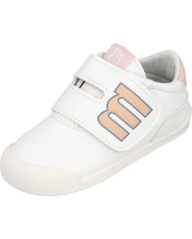 Sportif pour Fille MTNG 48909 CALZADO RESPETUOSO PARA BEBE BLANCO-NUDE