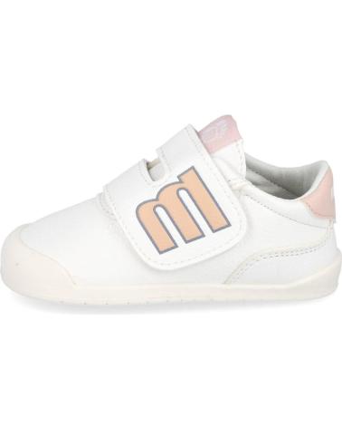 Sportif pour Fille MTNG 48909 CALZADO RESPETUOSO PARA BEBE BLANCO-NUDE