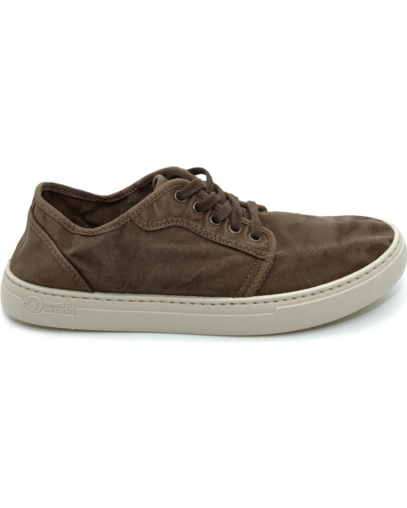 Zapatos de Hombre NATURAL WORLD ZAPATILLAS LONA ECO 6602E MARRóN
