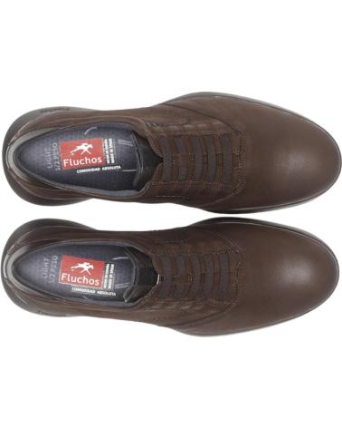 SCARPE FLUCHOS KANSAS IN PELLE MARRONE COMFORT KANSAS CAFE COM 1
