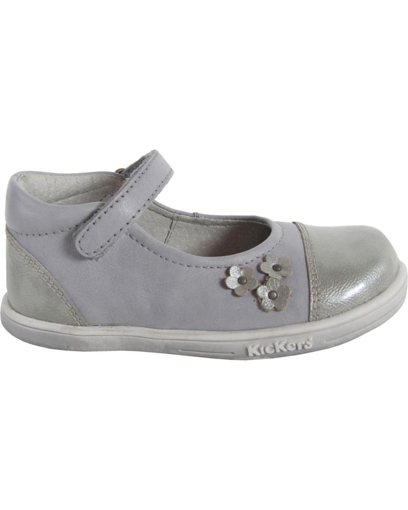 Schuhe für Mädchen KICKERS 413501-10 TREMIMI GRIS CLAIR