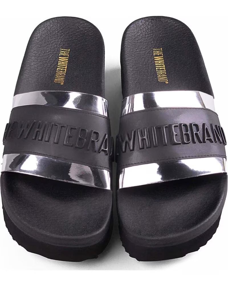 Chinelos-De-Mujer--THEWHITEBRAND-HIGH-TWB-RELIEF-SILVER-NEGRO-PLATA
