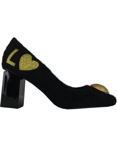 Zapatos de tacón de Mujer  THEWHITEBRAND STILETTO WINTER BLACK STI005 NEGRO-ORO