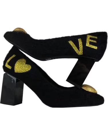 Zapatos de tacón de Mujer  THEWHITEBRAND STILETTO WINTER BLACK STI005 NEGRO-ORO