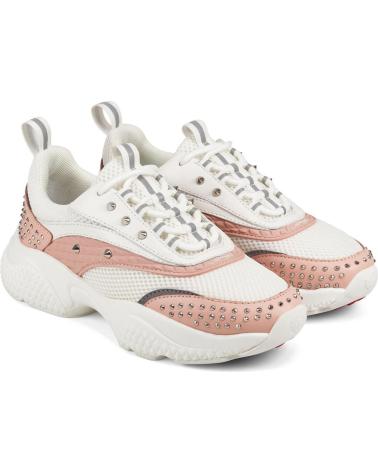 Zapatillas deporte de Mujer ED HARDY SCALE RUNNER-STUD WHITE-PINK ROSA