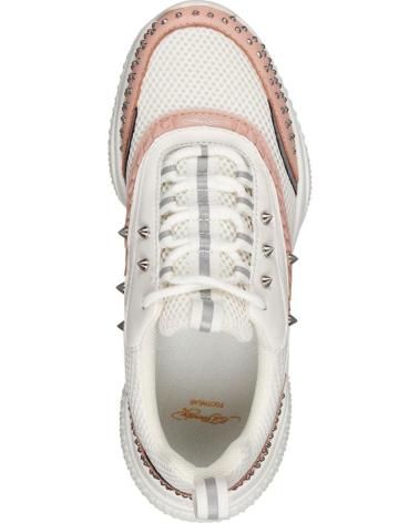 Zapatillas deporte de Mujer ED HARDY SCALE RUNNER-STUD WHITE-PINK ROSA