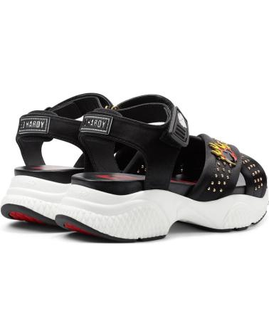 Sandali per Donna ED HARDY FLAMING SANDAL BLACK NEGRO