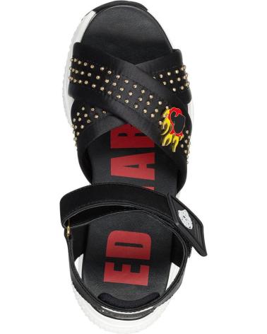 Sandali per Donna ED HARDY FLAMING SANDAL BLACK NEGRO