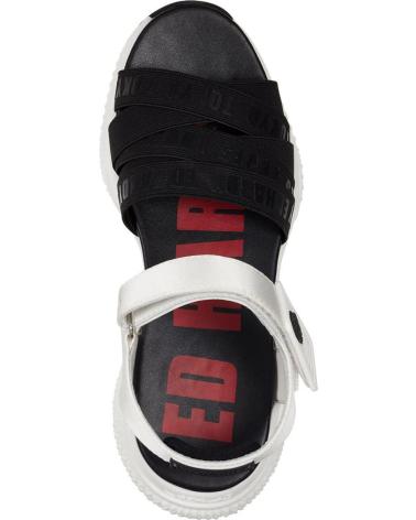 Sandalias de Mujer ED HARDY OVERLAP SANDAL BLACK-WHITE BLANCO