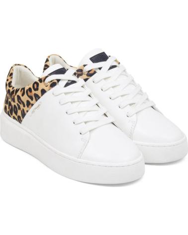 Sportschuhe für Damen ED HARDY WILD LOW TOP WHITE LEOPARD BLANCO