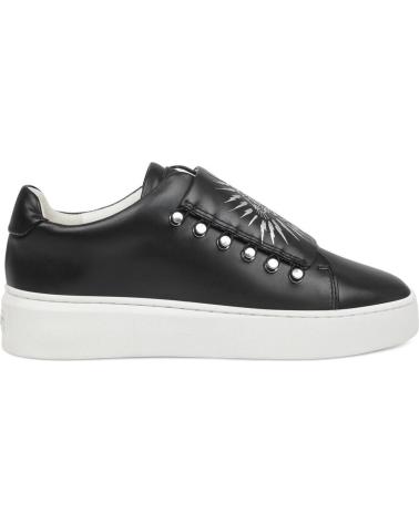 Zapatillas deporte de Hombre ED HARDY LEATHER UPPER WITH PRINT AND ELASTIC FASTENING LOW TOP SNEAK NEGRO-BLANCO