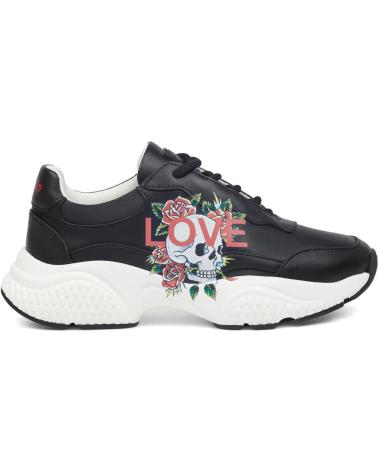 Zapatillas deporte de Mujer ED HARDY INSERT RUNNER-LOVE BLACK-WHITE NEGRO-BLANCO