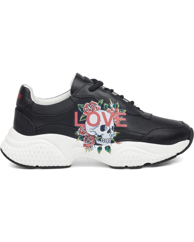 Scarpe sport per Donna ED HARDY INSERT RUNNER-LOVE BLACK-WHITE NEGRO-BLANCO