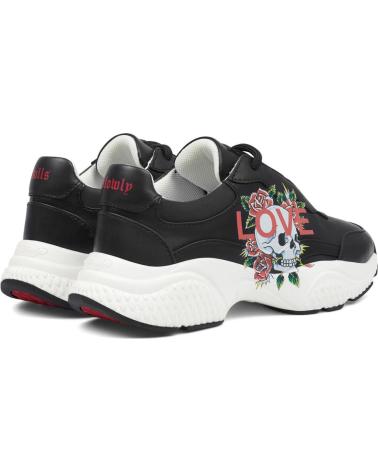 Scarpe sport per Donna ED HARDY INSERT RUNNER-LOVE BLACK-WHITE NEGRO-BLANCO