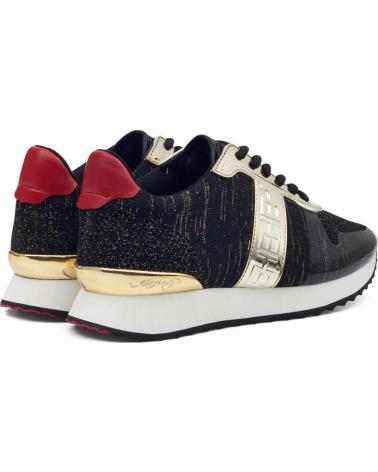 Zapatillas deporte de Mujer ED HARDY MONO RUNNER-METALLIC GOLD-BLACK ORO BRILLANTE