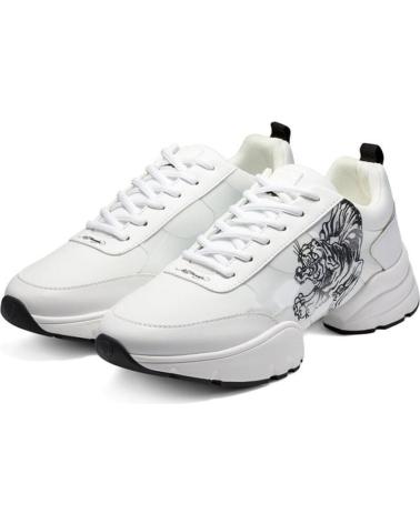 Scarpe sport per Uomo ED HARDY CAGED RUNNER TIGER WHITE-BLACK BLANCO-NEGRO
