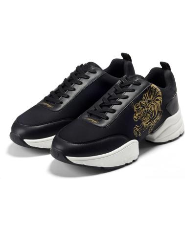 Scarpe sport per Uomo ED HARDY CAGED RUNNER TIGER BLACK-GOLD NEGRO-ORO