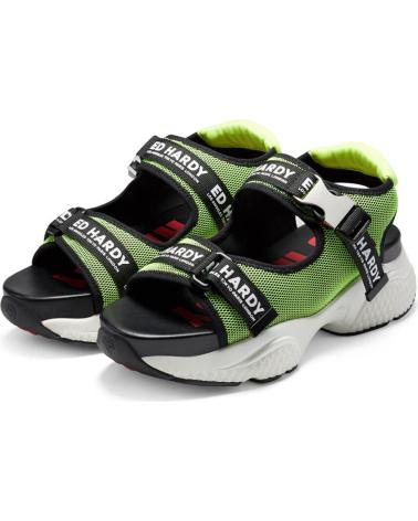 Sandales pour Femme ED HARDY AQUA SANDAL GREEN-BLACK VERDE OLIVA-NEGRO