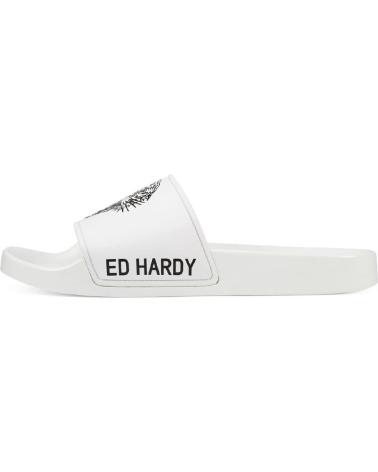 Chanclas de Hombre ED HARDY SEXY BEAST SLIDERS WHITE-BLACK BLANCO-NEGRO