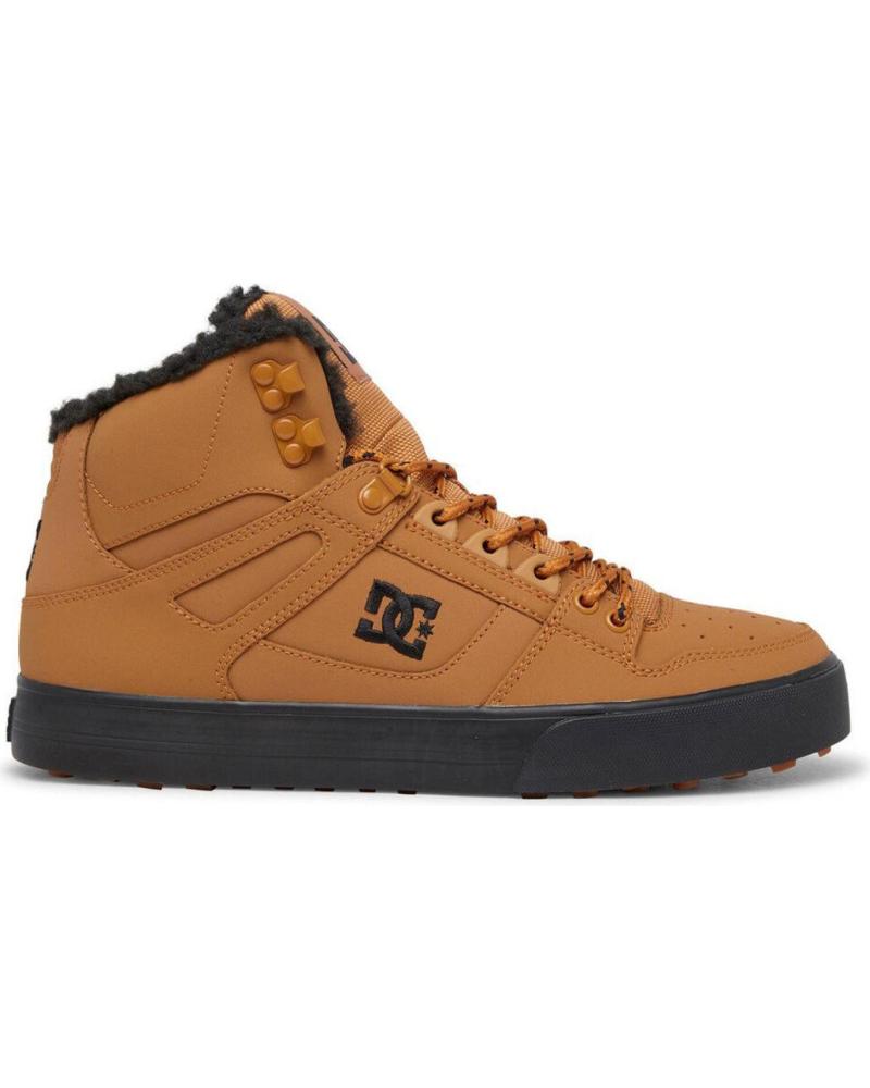 SNEAKERS DC SHOES PURE HIGH-TOP WC WNT ADYS400047 WHEAT-BLACK WHEAT-BLACK WEA