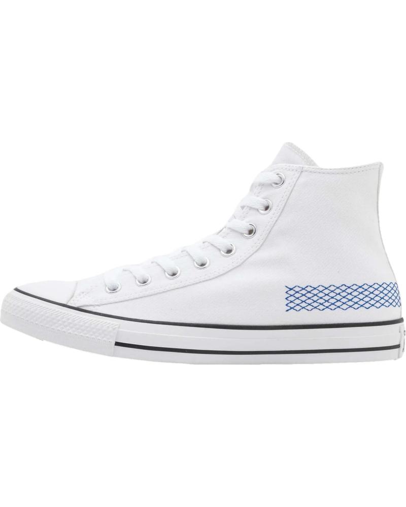 Zapatillas deporte pour Femme CONVERSE MODELO CTAS HI WHITE-BLUE-BLACK PARA UNISEX COLOR BLANCO