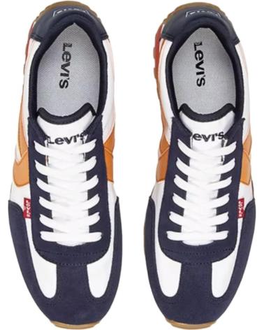 Sapatilhas de Homem LEVIS 235400 744 STRYDER RED TAB 151 BLANCO