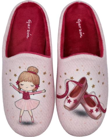Calzado de casa de Niña GARZON N4746-246 ZAPATILLAS DE CASA NIN ROSA