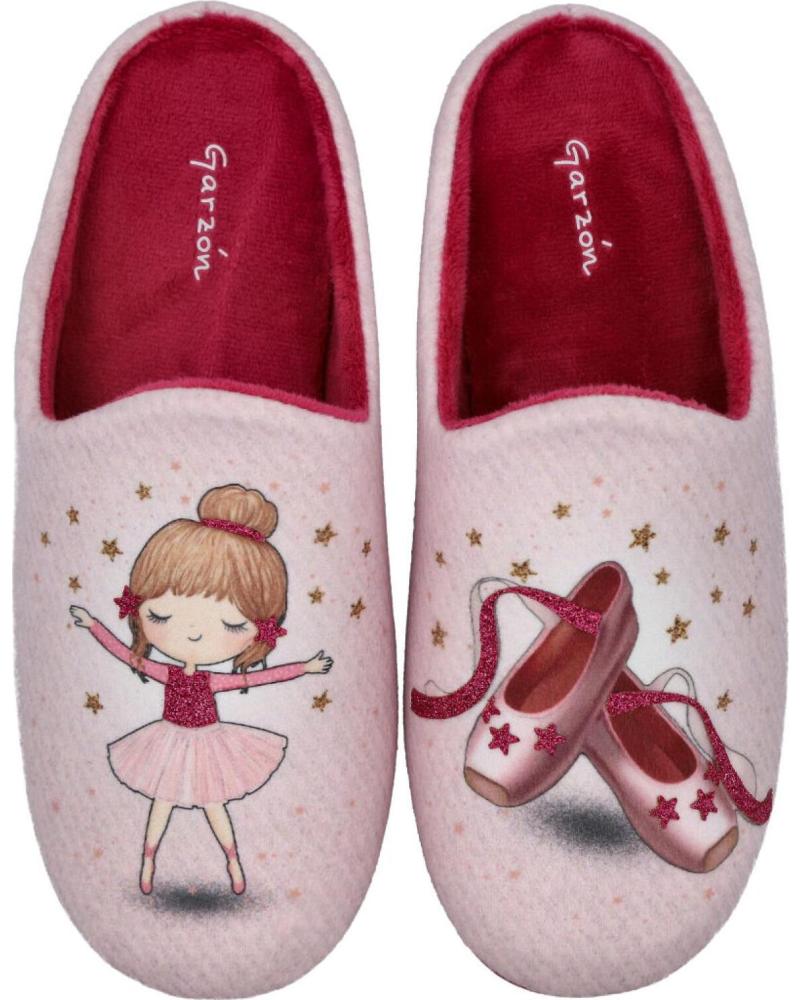Calzado de casa de Niña GARZON N4746-246 ZAPATILLAS DE CASA NIN ROSA