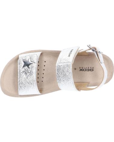 girl Sandals GEOX SANDALIAS NINA MODELO J SANDAL COSTAREI GI COLOR PLATA C1007 C1007