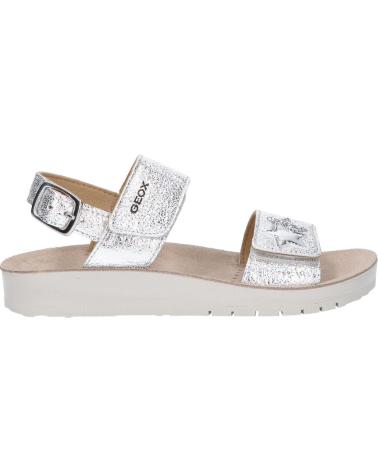 girl Sandals GEOX SANDALIAS NINA MODELO J SANDAL COSTAREI GI COLOR PLATA C1007 C1007