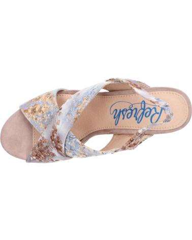 Sandalias de Mujer REFRESH 61712 TEXTIL FLOR TAUPE