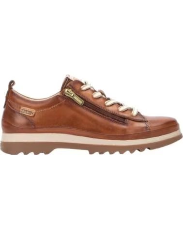 ZAPATOS PIKOLINOS VIGO W3W-6979 DE PIEL CON CREMALLERA MUJER BRANDY
