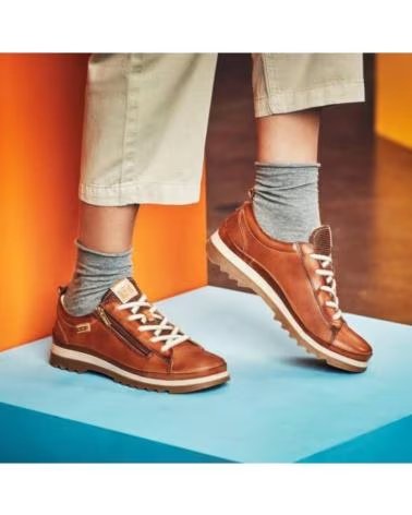 Scarpe per Donna pikolinos ZAPATOS SPORT PIEL CUERO BRANDY
